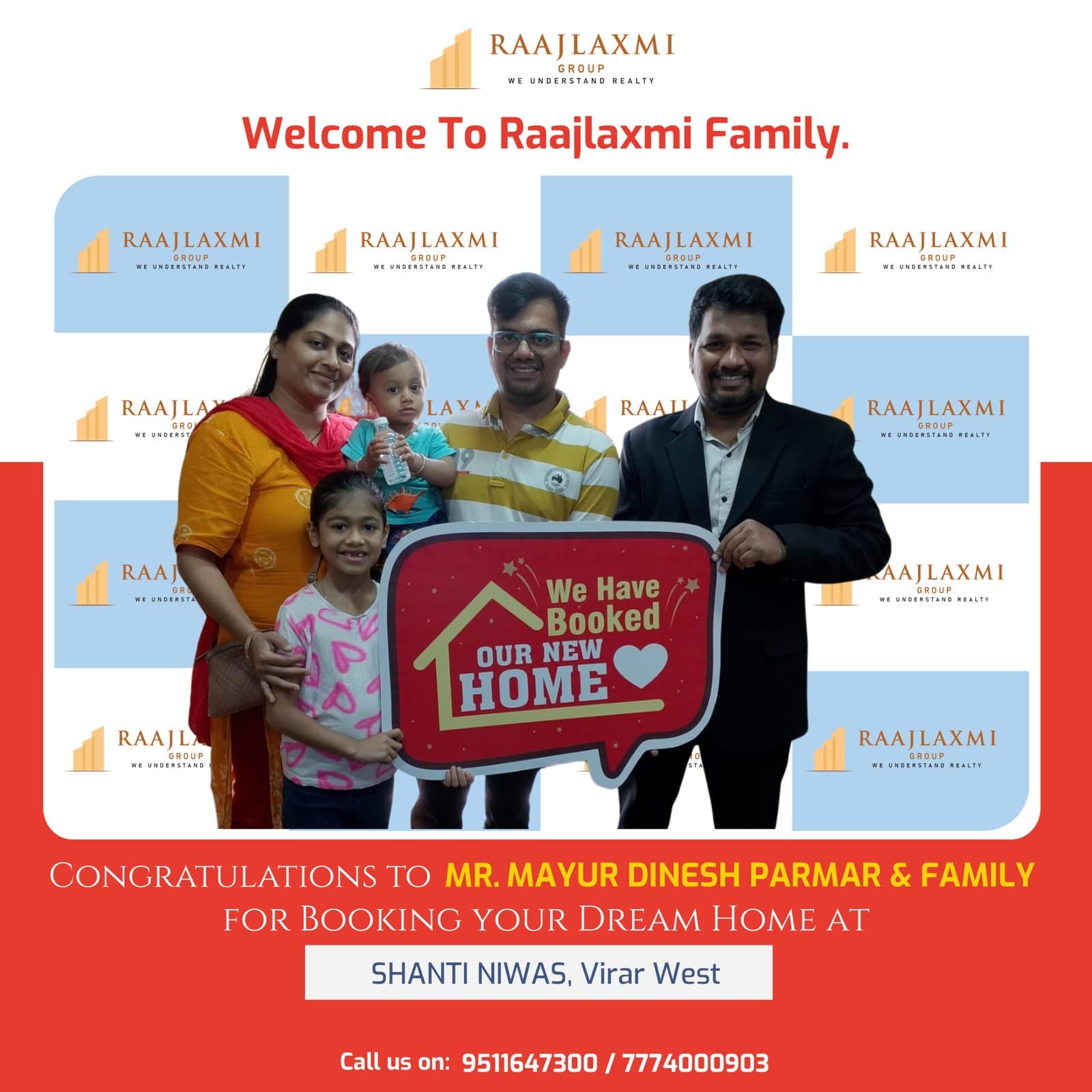 Mayur Dinesh Parmar & family at Shanti Niwas