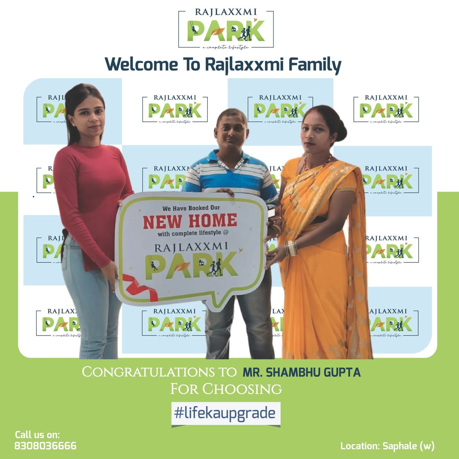 Shambhu Gupta & family at Raajlaxmi Park